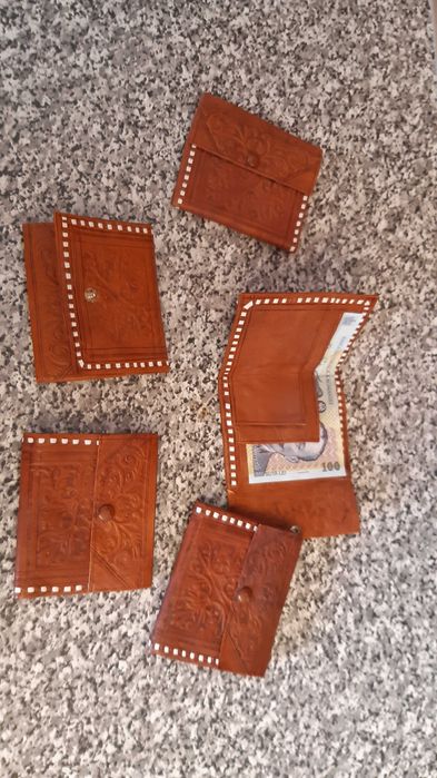 Portofele piele naturala vintage, noi,nefolosite