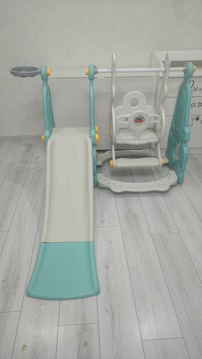 Детская качеля + горка 2в1