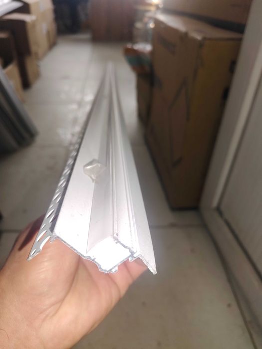 Теневой профиль для гипсокартона белый