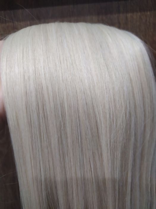 100 грама Естествено руса Славянска  коса 65см цели две треси за зашив