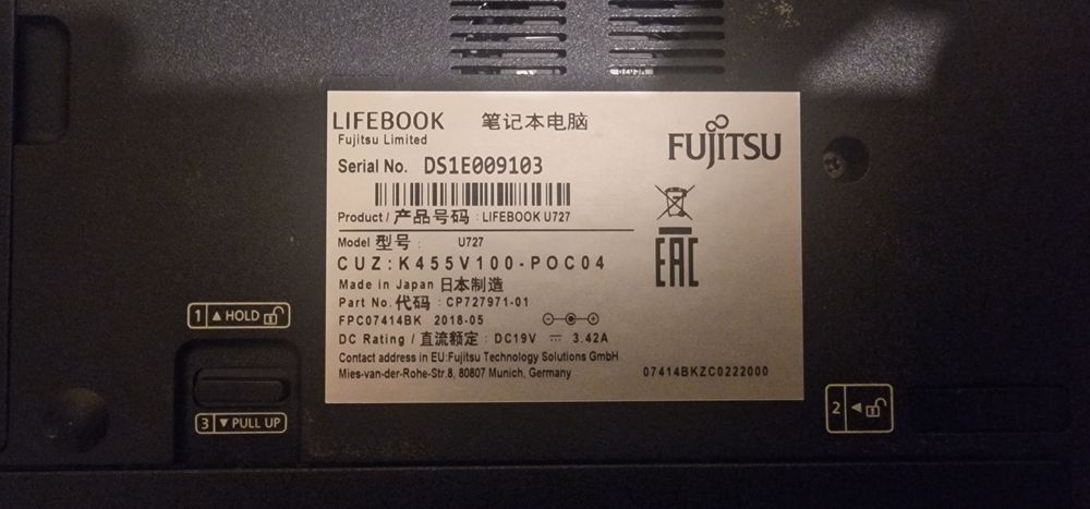 Vând Laptop fujitsu 16gb ram în stare bună