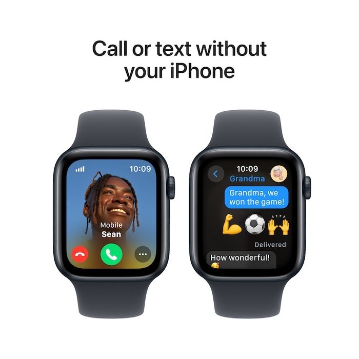 Apple Watch SE 2 GPS Carcasa Midnight Aluminium 44 mm M/L