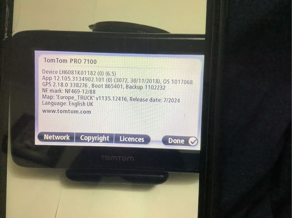 Gps camion TomTom Pro7100 Trucker harti full Europa 07/2024