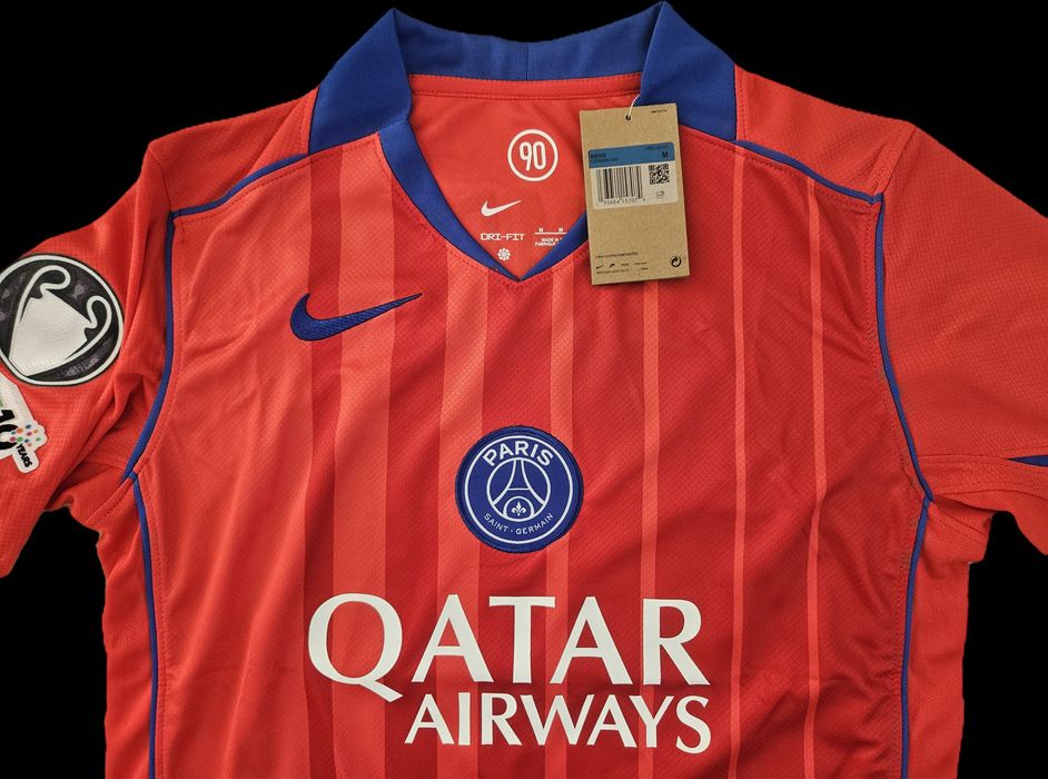 Tricou Football Nike PSG 25/26 M DEMBELE + UCL Batch