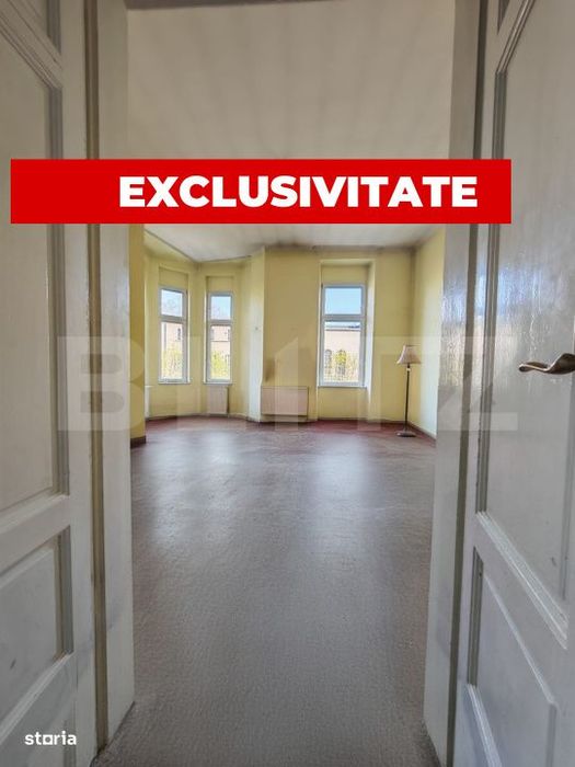 Cladire istorica, 175mp-5 camere, etaj 1, terasa si balcon, zona Iosef