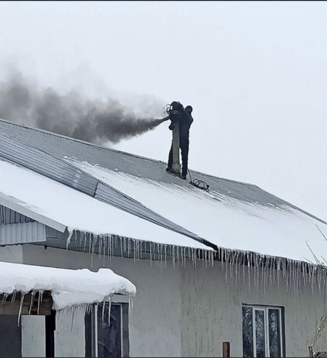 Чистка дымохода