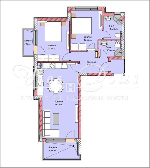 Продава се Тристаен апартамент в Варна, Виница - 103 кв.м за 1355 €/кв.м - Снимка #2