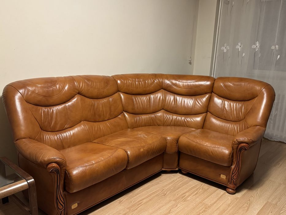 Canapea piele tip coltar