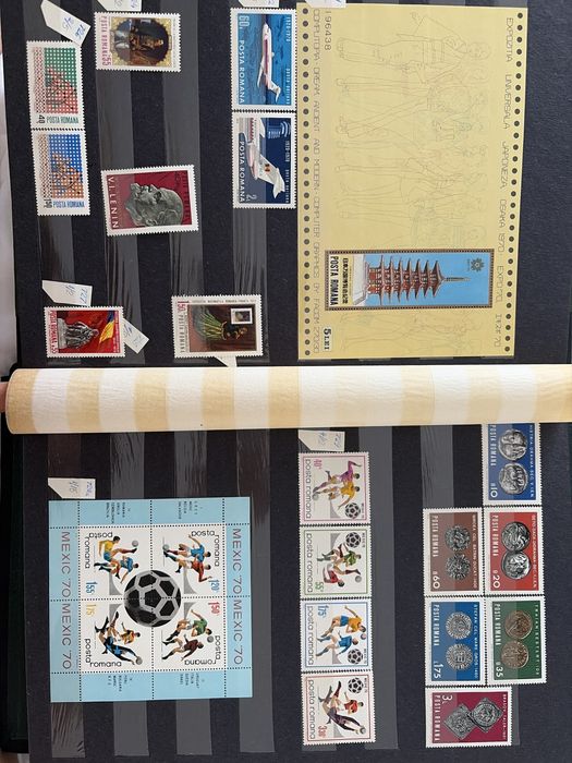 Clasor timbre România 1970–1971, serii complete și colițe, Expo ’70, sport, artă