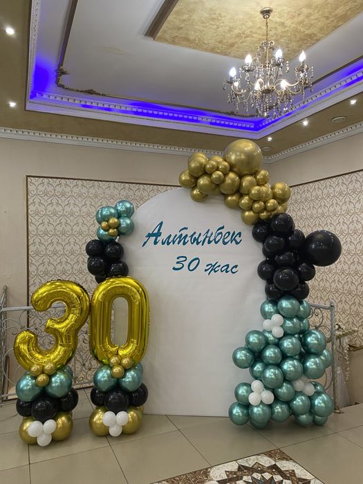 Фотозона Оформление шарами Арка Баннер