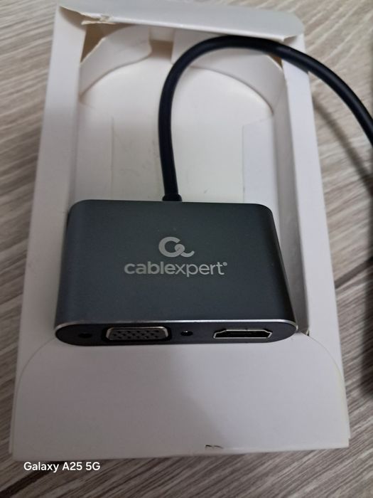 Видеоадаптер Cablexpert USB to HDMI + VGA (новый в упаковке)