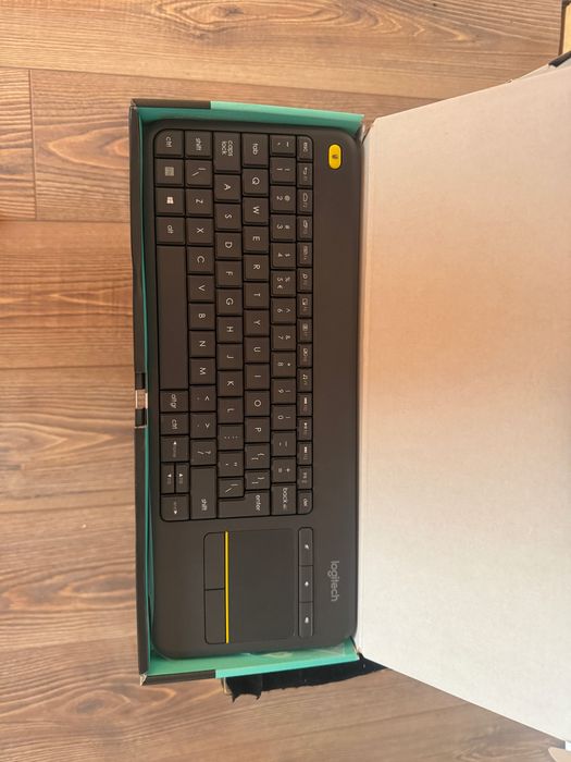 Tastatura Wireless Logitech K400 Plus Dark, Touchpad, USB, Black