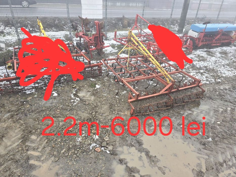 Cultivator Combinator dublu tavalug 2.7 m metri 2.2 2.5