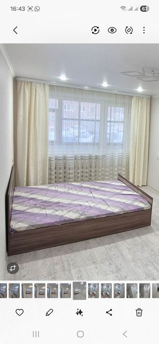 Кровать с матрасом