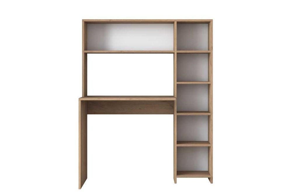 Бюро Puzzle-home 2025, ПДЧ, Сонома или Бял, 113x40x142cm, ПРОМО!