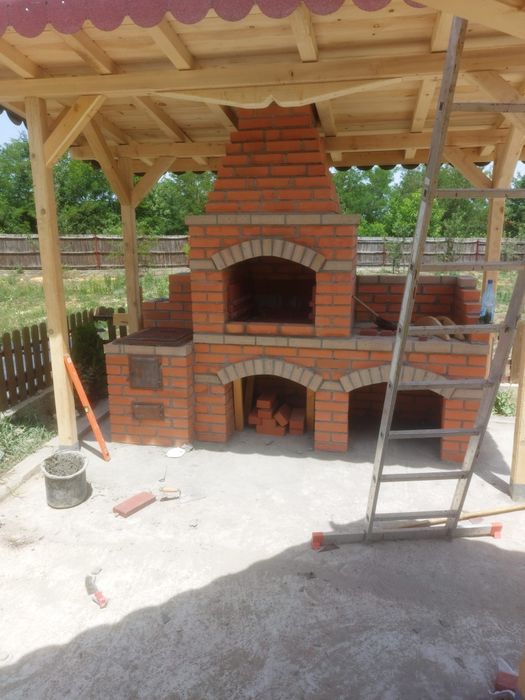 Grătare rustice din cărămidă