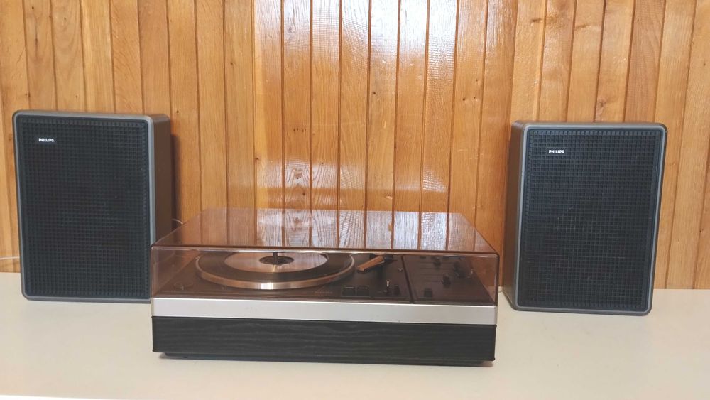 pickup Philips 661 cu boxe pt discuri vinil