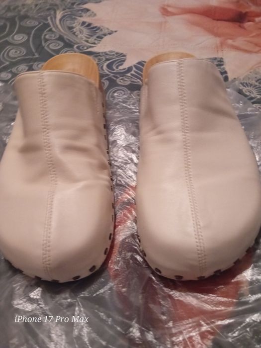 Оригинално Сабо"ZARA" от ест.кожа!НОВА КОЛЕКЦИЯ!-50%!