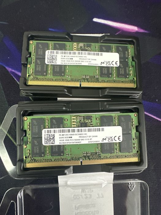 memorie laptop so-dimm ddr5 32 gb pc5 5600 lenovo dell Hynix Samsung