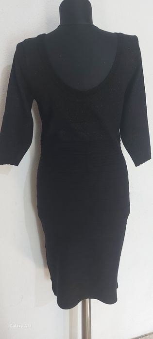 Rochie neagra mas.L, Orsay, cu fir argintiu