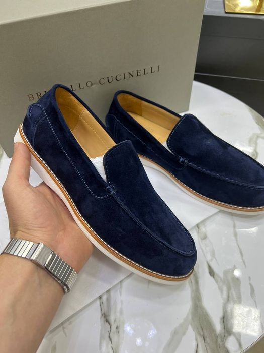 Лоферы замшевый бренда Zegna