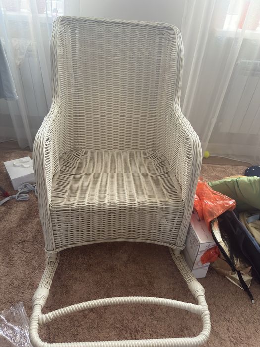 Кресло качалка ротанговое