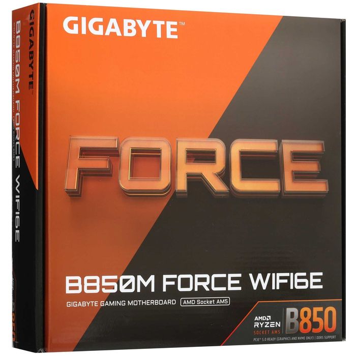 - Материнская плата MB Gigabyte AMD AM5 B850M FORCE WF6E DDR5