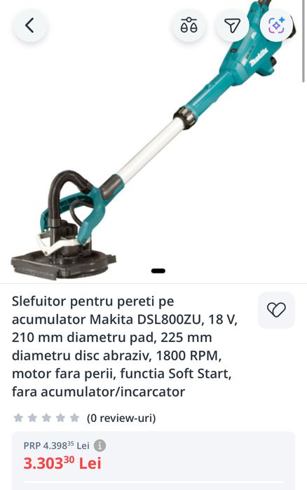Masina de slefuit Makita DSL800ZU - Nefolosita