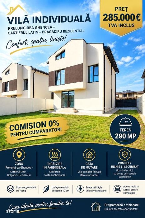 Vanzare - Casa Individuala  - Vila  P+1+M - Prelungirea Ghencea - Cart