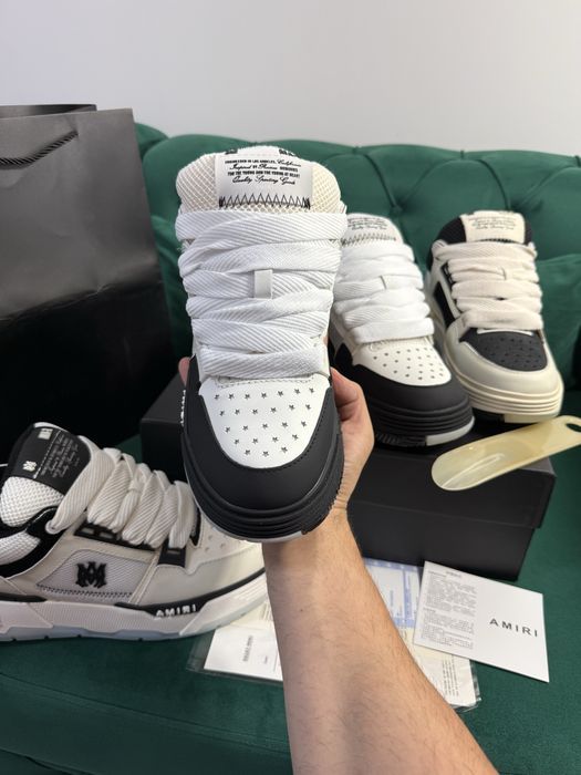 Adidasi AMIRI MA-1 piele naturala 100% Full Box colectie noua Premium