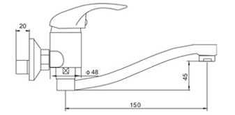 Смесители с керамична глава Ø40-стоящи,стенни,автом.,изтегл. се маркуч