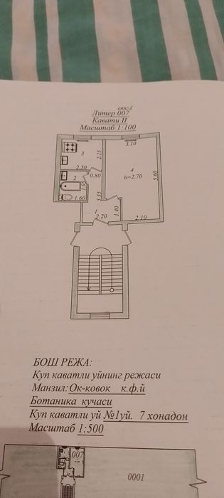 Квартира ботаника 1 хонали