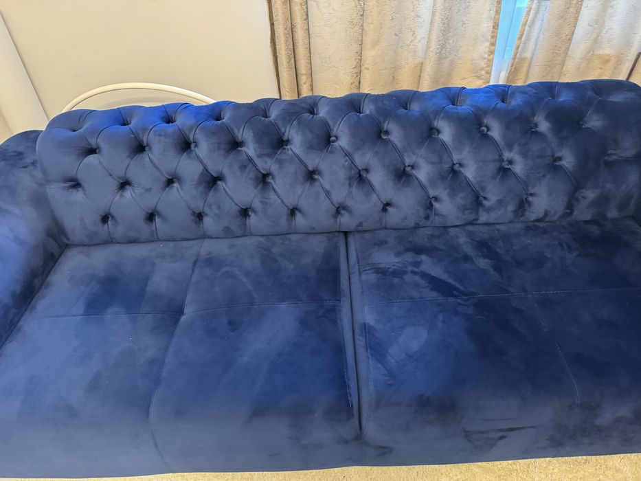 Диван с опция за сън с подащ гръб