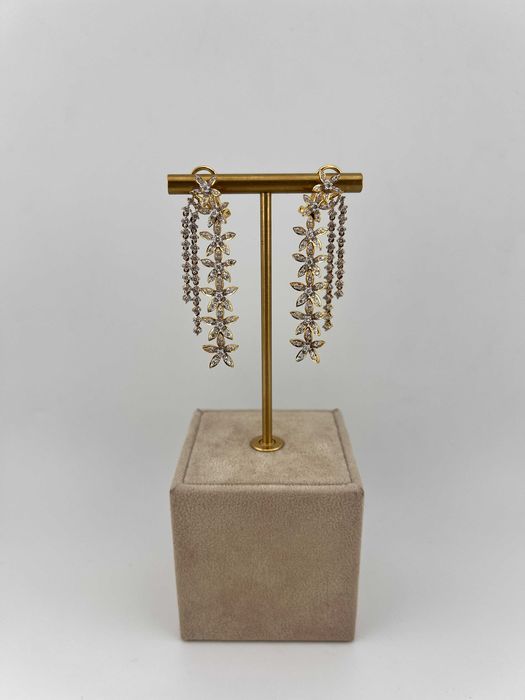 Серьги с бриллиантами Flouers