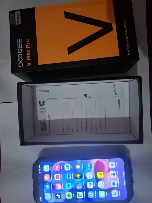 Продам телефон DOOGEE V MAX Pro 12гб /512гб серый