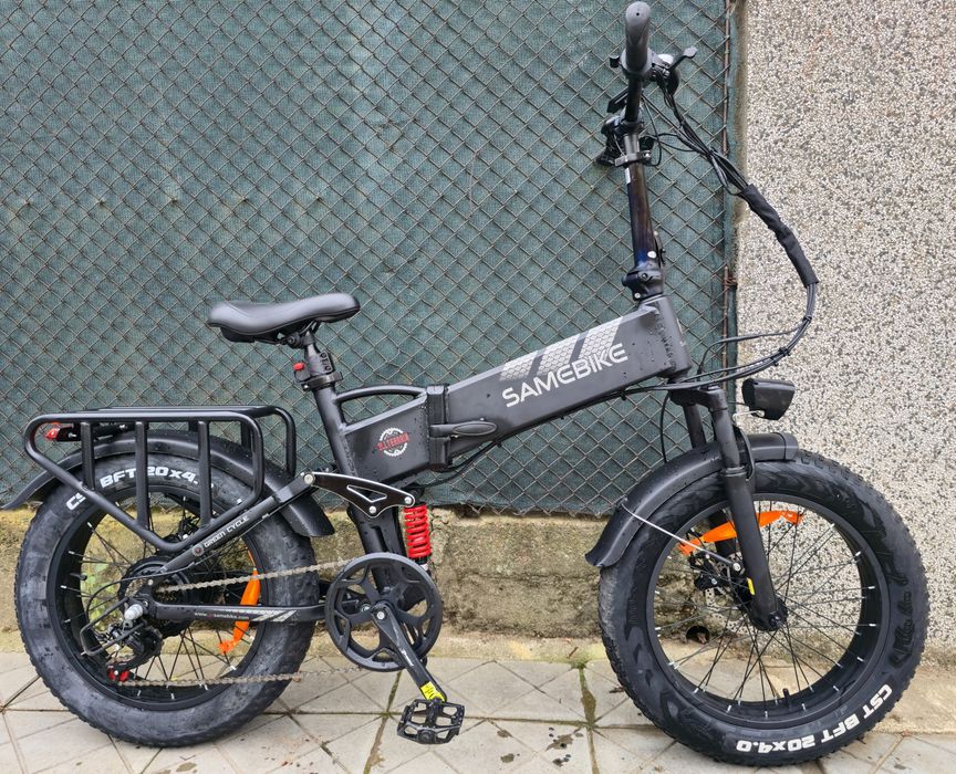 Електрически Алуминиев Fat Bike мекица с двойно окачване палец за газ  Сгъваем велосипед Same bike