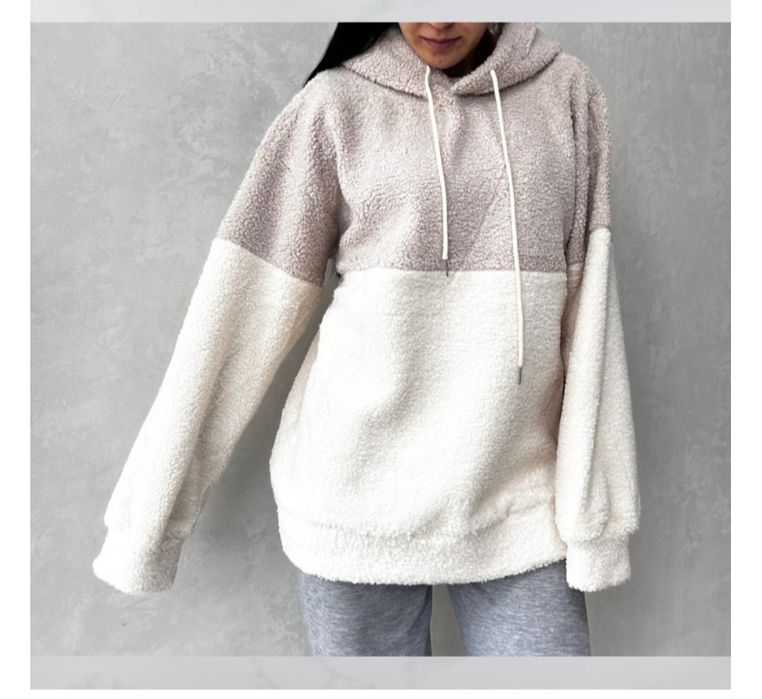 Теплые тедди толстовки