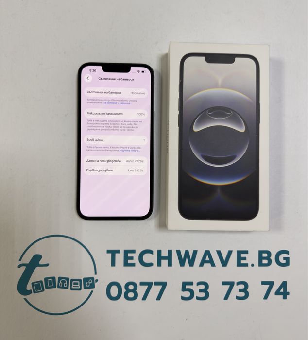 iPhone 16e 128GB Black 100%