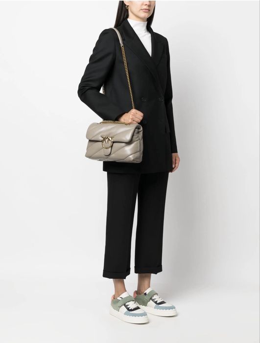 Pinko love classic puff dark gray 28/18/10