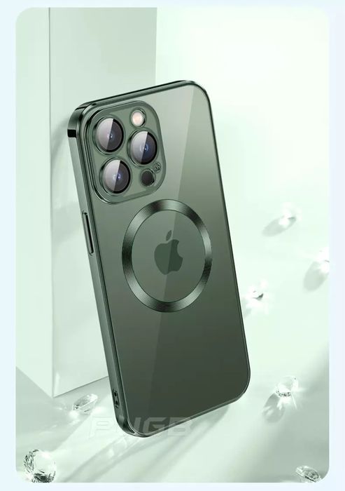 Iphone 13/14/15/16E/16/17 PRO MAX AIR Husa Luxury Silicon Clea Magsafe