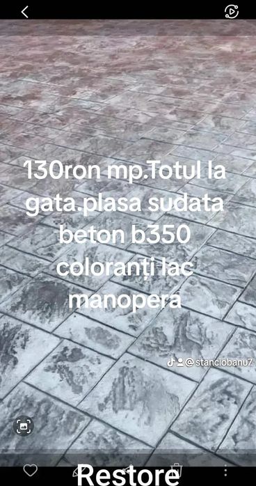 Beton amprentat Avans 0