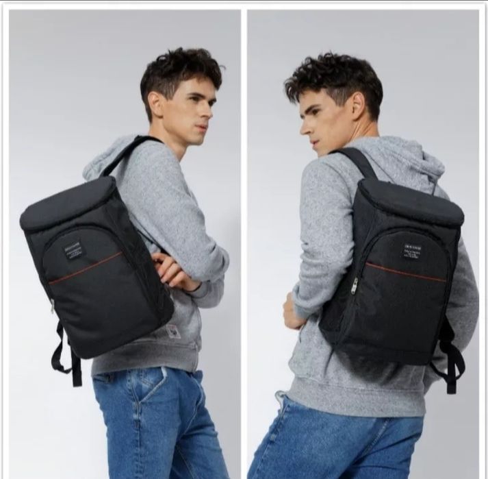 Рюкзак новый черный термо сумка