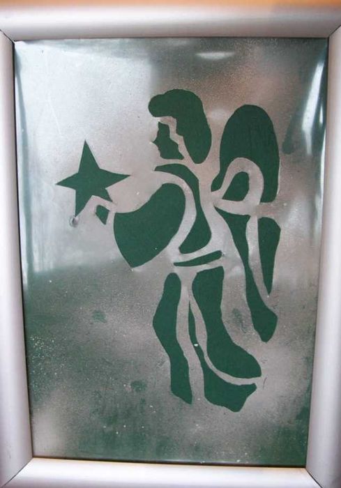 Шаблони за коледна украса на стъклени витрини, прозорци и врати