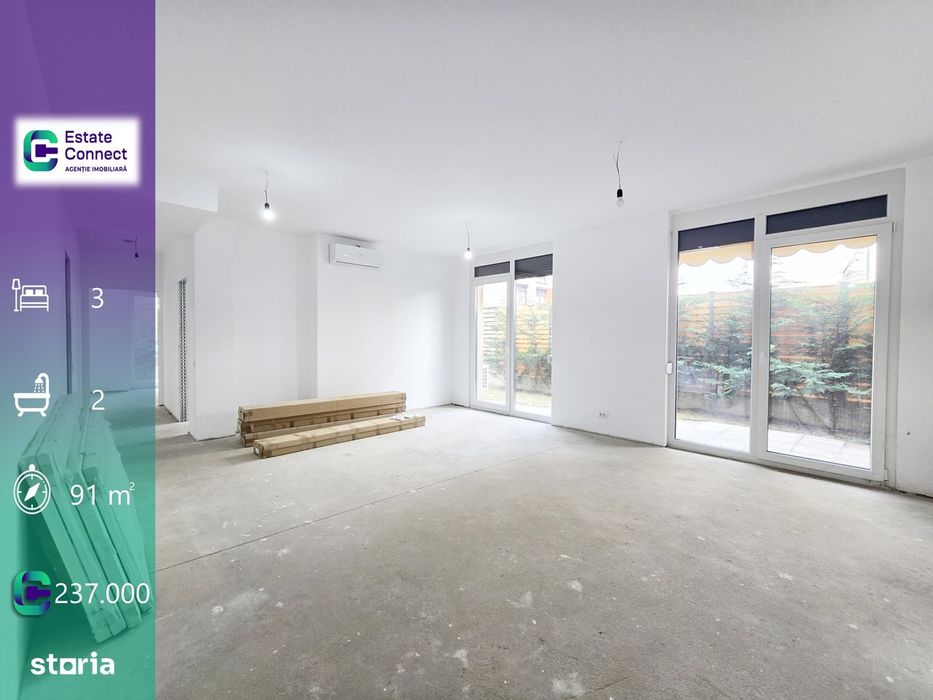 Apartament 3 camere cu grădină de 82 mp și loc de parcare - ARED IMAR