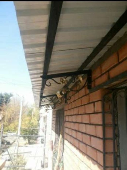 Установка роликов для белья . Козырьки  на окна