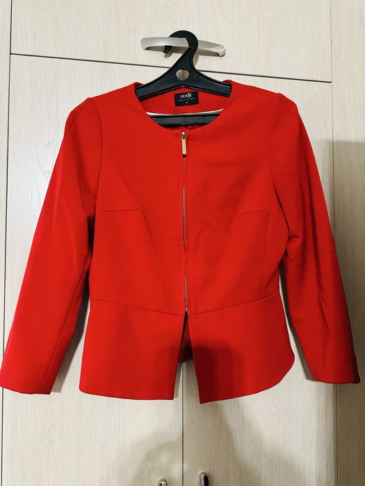 Платье-пиджак с экокожой