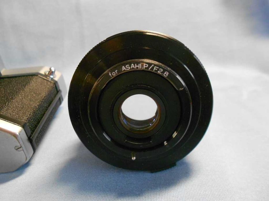 Pentax spotmatic cu Obiectiv Tosnar mc Toshiba 2.8 8, aparat foto film