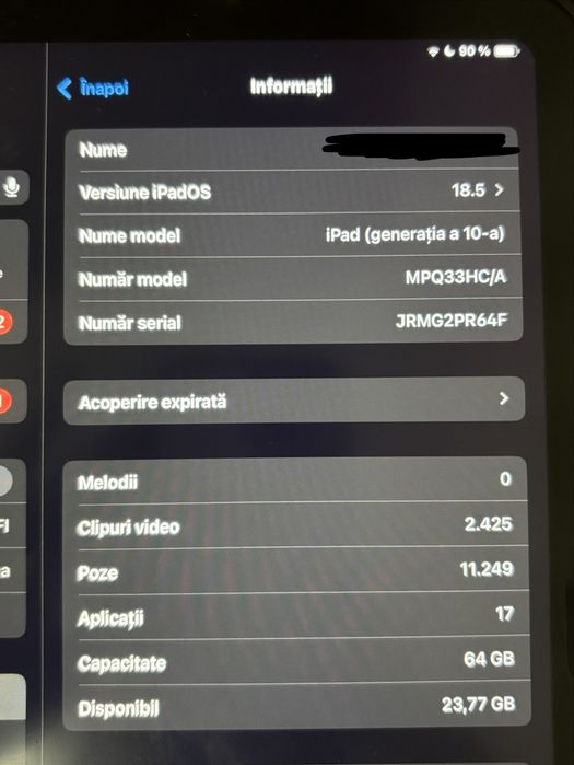 Ipad 10 (2022), 64gb, pink