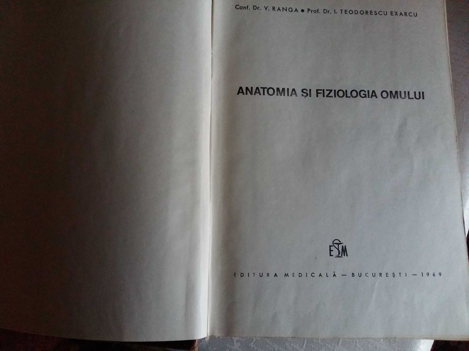 Carte Anatomia și Fiziologia Omului Petricu Voiculescu