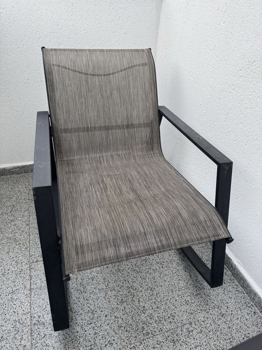Set balcon masa + 2 scaune metal